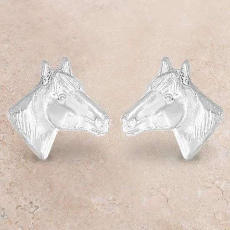 Jewelry * | Montana Silversmiths Horsehead Earrings