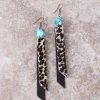 Jewelry * | Jewelry Junkie Wild Child Leopard Turquoise Earrings