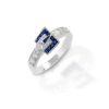 Jewelry * | Kelly Herd Blue Spinel Buckle Ring