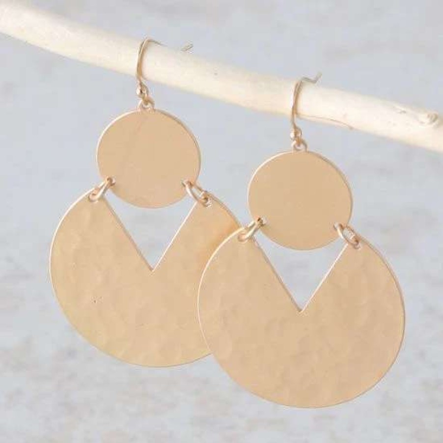 Jewelry * | Las Vegas Gold Geometric Earrings