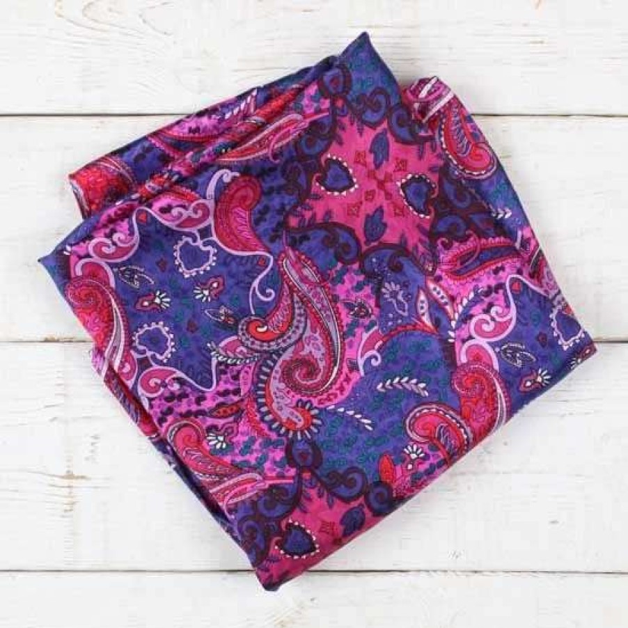 Scarves * | Paisley Pomegranate Wild Rag