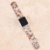 Jewelry * | Brown & White Cowhide Apple Watch Band